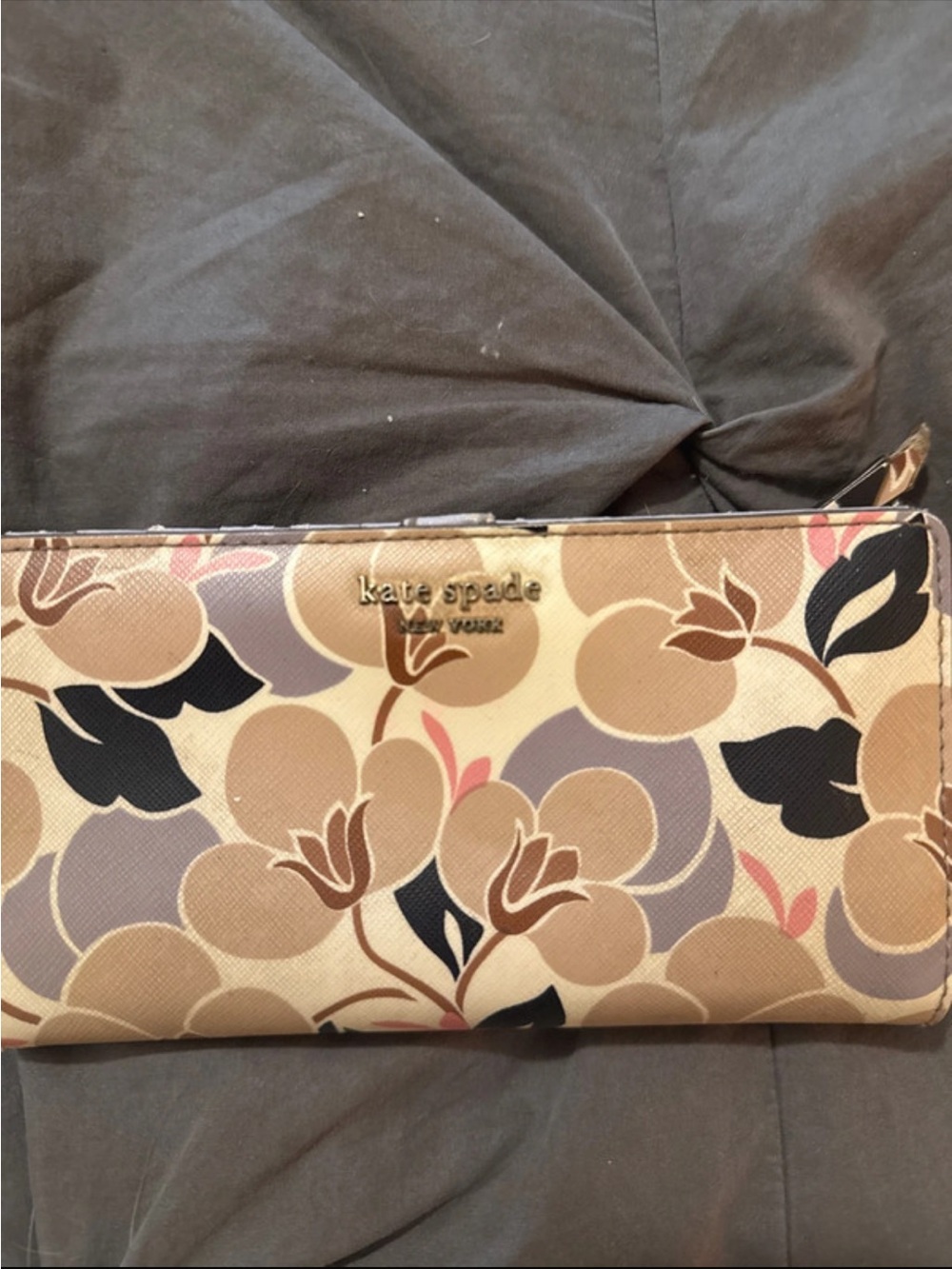 Kate Spade Cameron Breezy Floral Large Slim Bifold Wallet - Picture 2 of 9